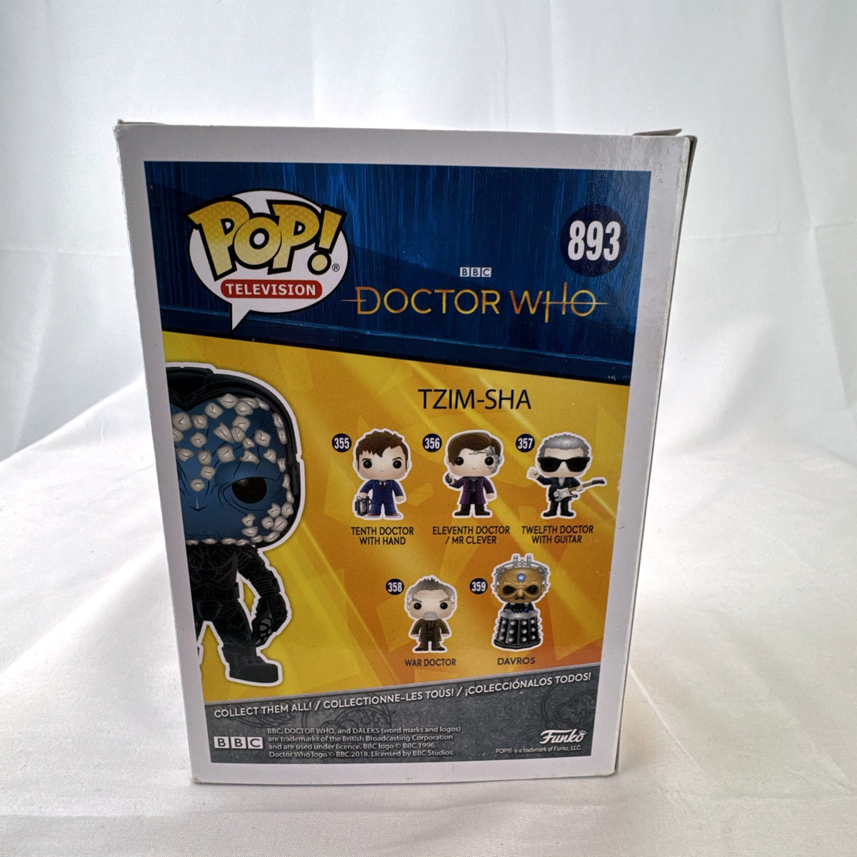 Funko Pop Television Doctor Who Tzim-Sha 893 2019 Fall Convention exclusive vinyl figure in original box