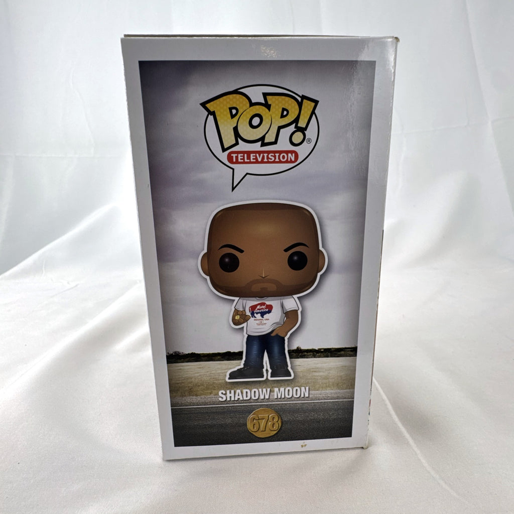 Funko Pop Television American Gods Shadow Moon vinyl figure number 678 in original unopened box.