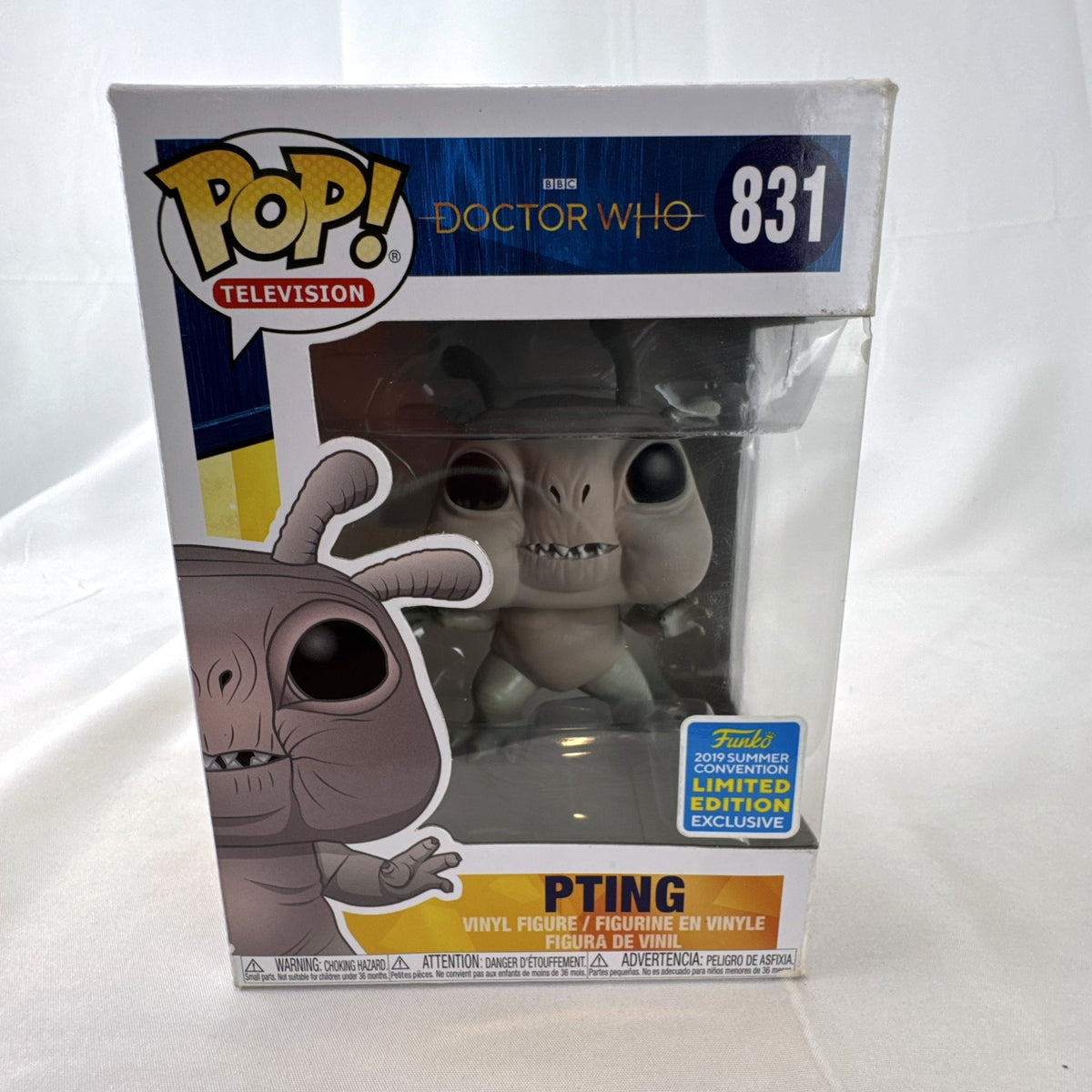 Funko Pop! Television Doctor Who Pting #831 2019 Summer Convention Exclusive vinyl figure in unopened box