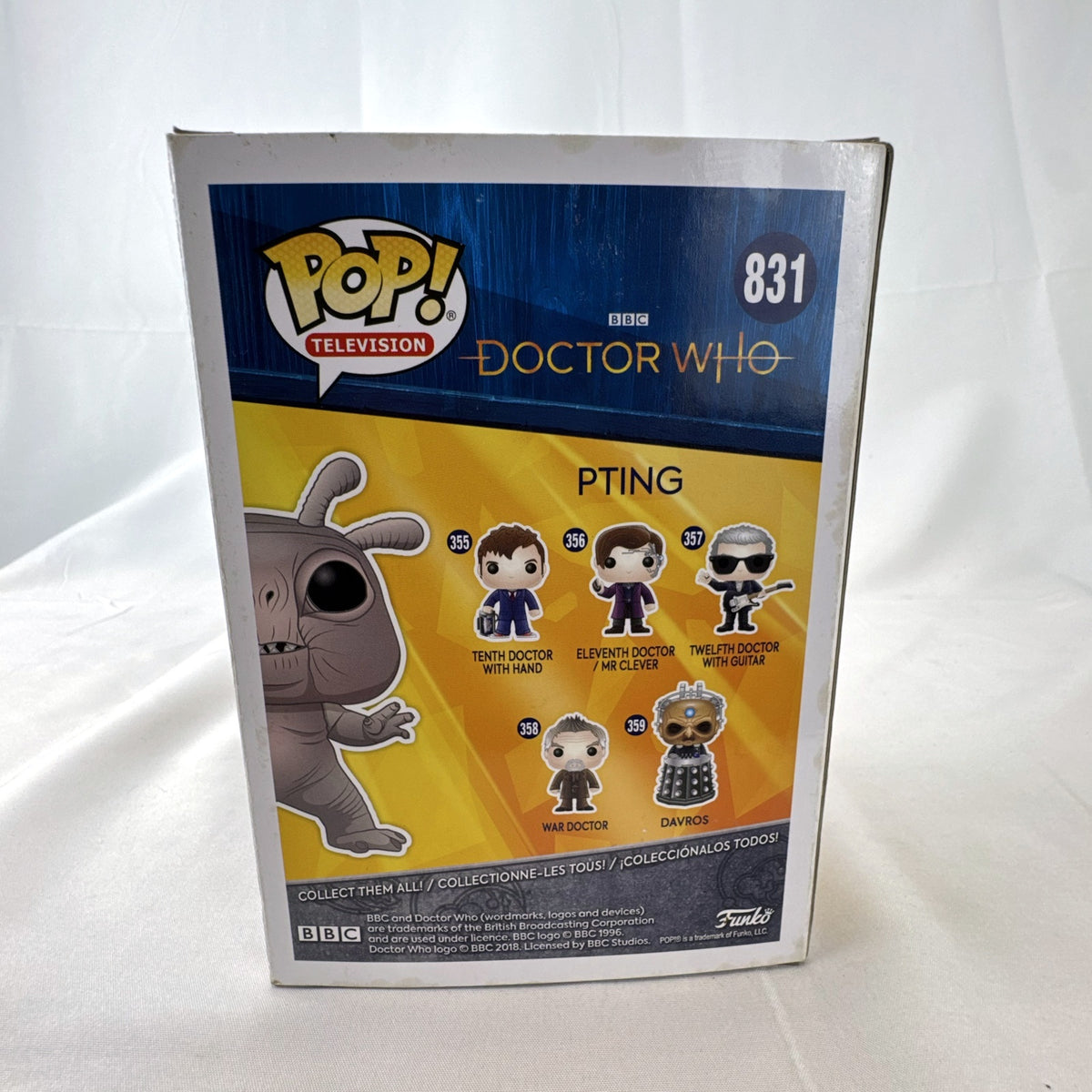 Funko Pop! Television Doctor Who Pting #831 2019 Summer Convention Exclusive vinyl figure in unopened box