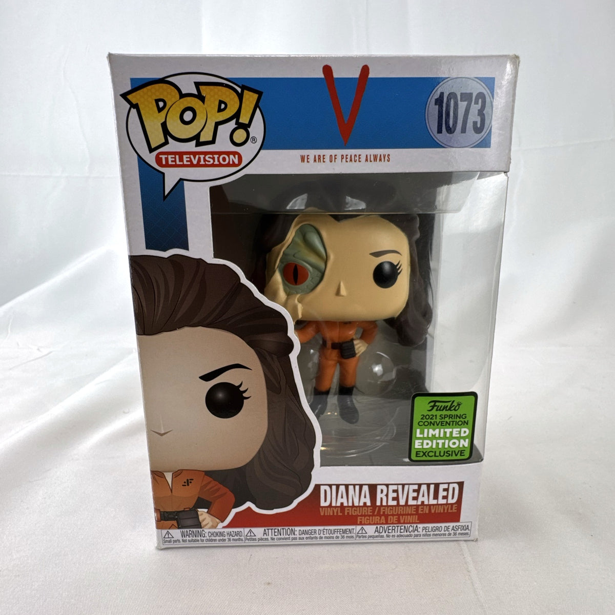 Funko Pop! Television V Diana Revealed #1073 2021 Spring Convention Exclusive vinyl figure in box