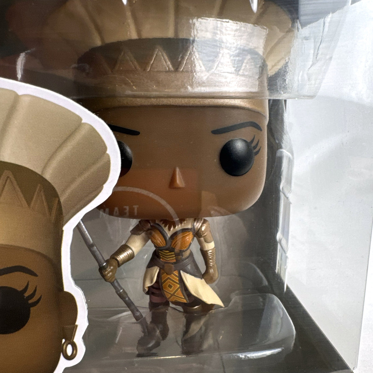Funko Pop Marvel What If Queen General Ramonda vinyl figure #971 in original sealed box packaging.