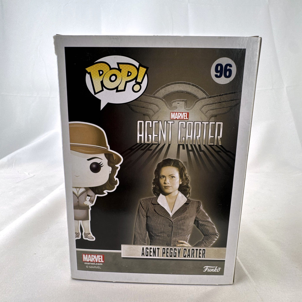 Funko Pop Marvel Agent Peggy Carter #96 vinyl bobble-head figure in original unopened box.