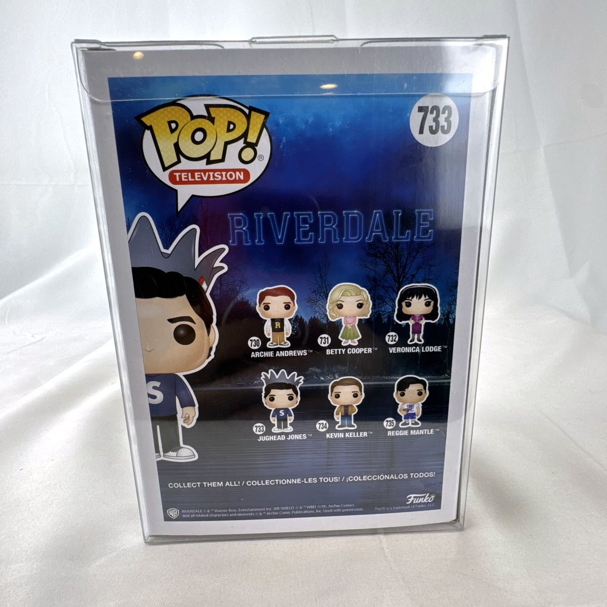 Funko Pop! Television Riverdale Jughead Jones #733 vinyl figure in original packaging with protective sleeve