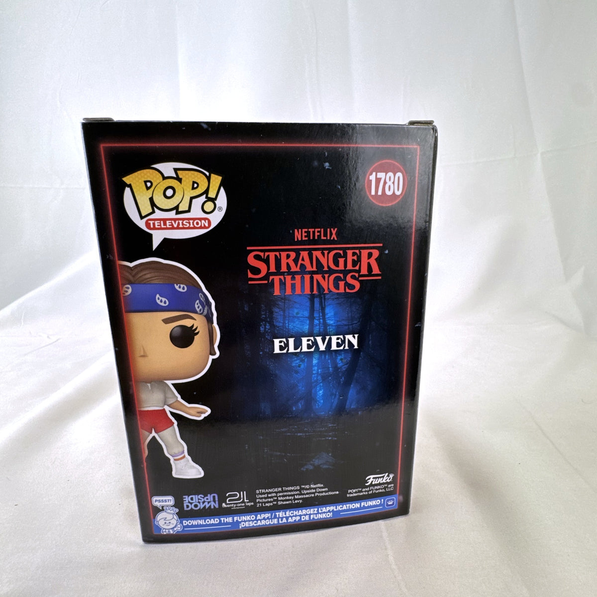 Funko Pop! Television Stranger Things Eleven figure #1780 in training outfit with blue bandana
