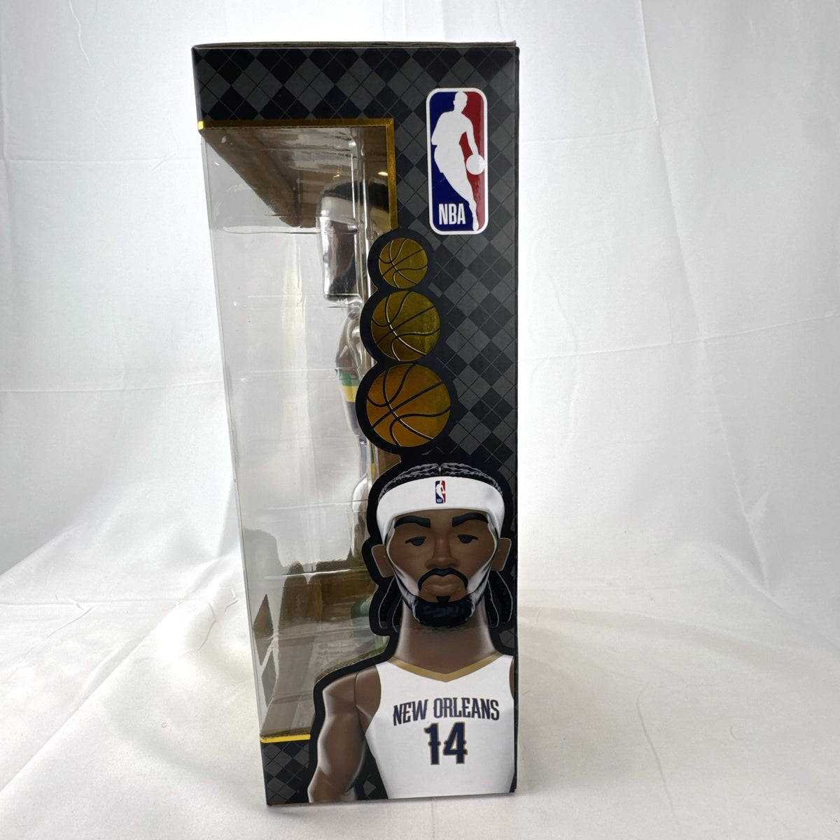 Funko Gold Brandon Ingram Chase vinyl figure in New Orleans Pelicans purple uniform inside original packaging