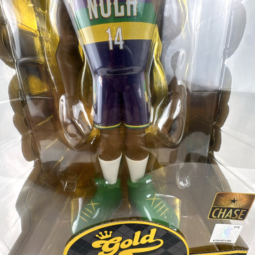 Funko Gold Brandon Ingram Chase vinyl figure in New Orleans Pelicans purple uniform inside original packaging