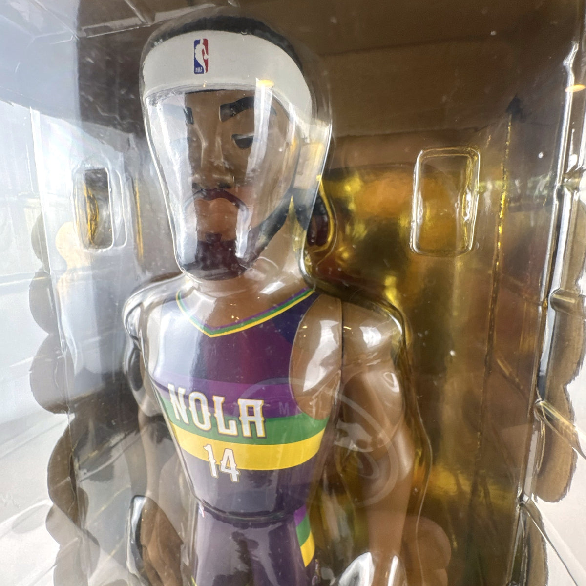 Funko Gold Brandon Ingram Chase vinyl figure in New Orleans Pelicans purple uniform inside original packaging