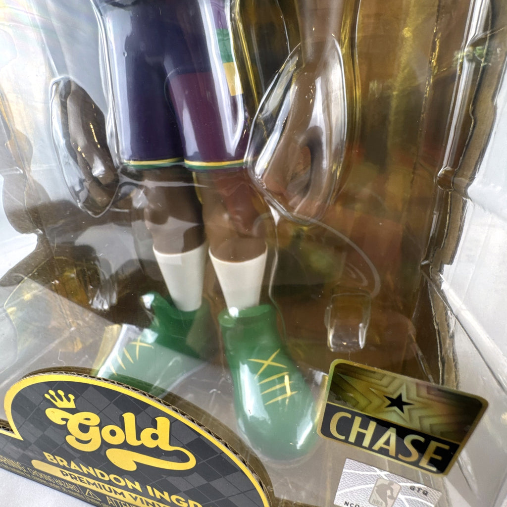 Funko Gold Brandon Ingram Chase vinyl figure in New Orleans Pelicans purple uniform inside original packaging
