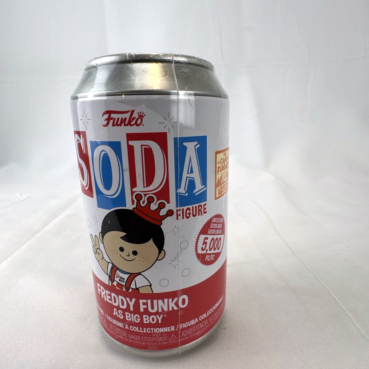 Sealed Funko Vinyl Soda Freddy Funko as Bob's Big Boy Camp Fundays 2023 limited edition figure can