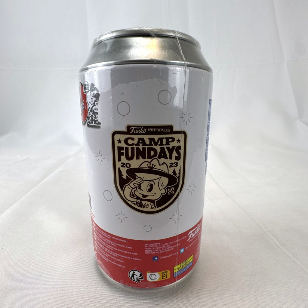 Sealed Funko Vinyl Soda Freddy Funko as Bob's Big Boy Camp Fundays 2023 limited edition figure can