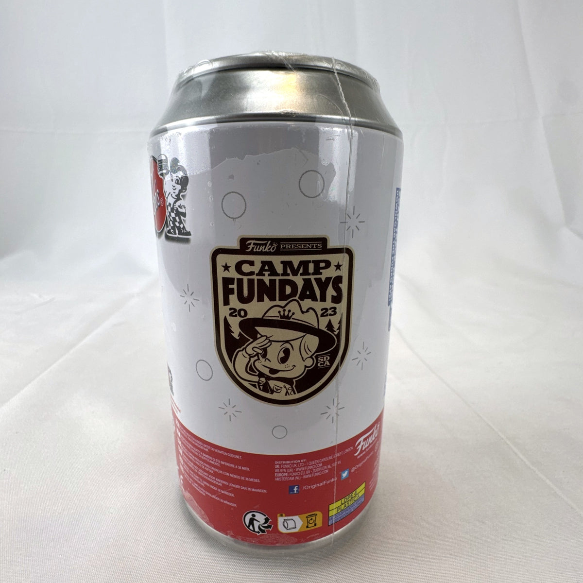 Sealed Funko Vinyl Soda Freddy Funko as Bob's Big Boy Camp Fundays 2023 limited edition figure can