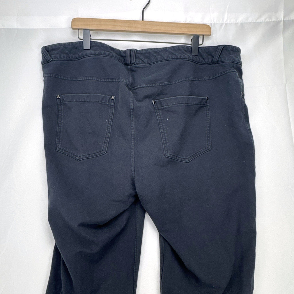 Lane Bryant women's plus size 22 black straight leg stretch cotton pants