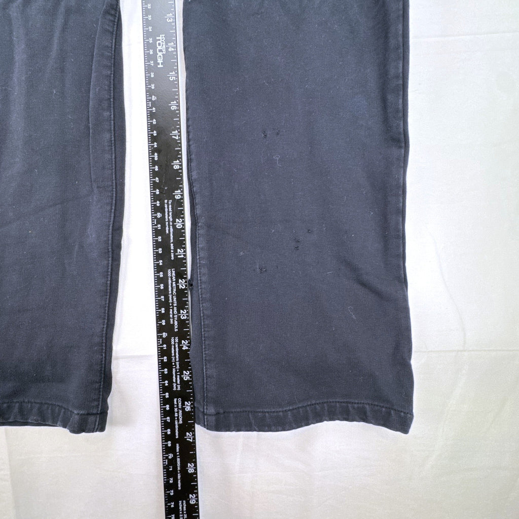 Lane Bryant women's plus size 22 black straight leg stretch cotton pants