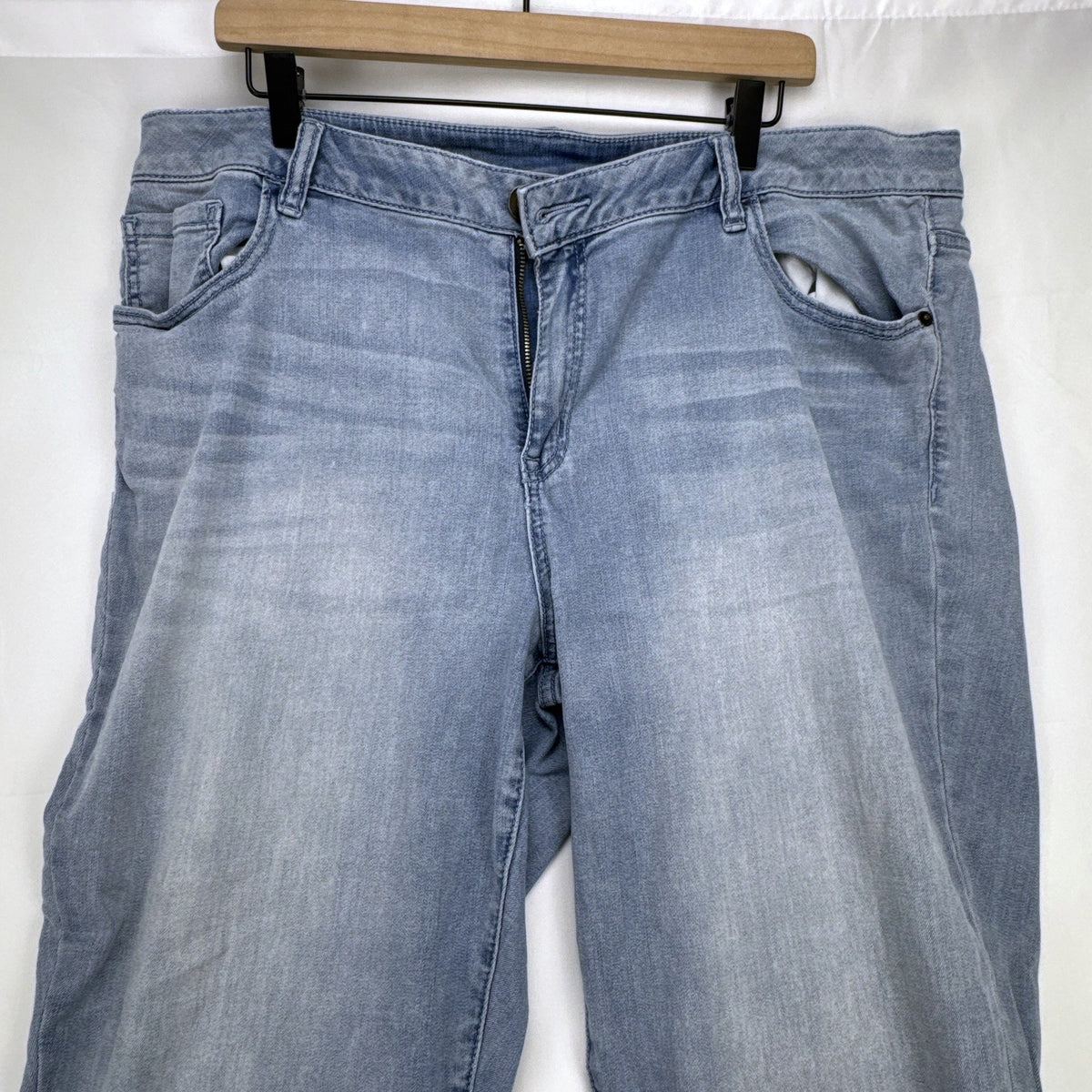 Lane Bryant Venezia women's plus size 24 light wash stretch skinny jeans