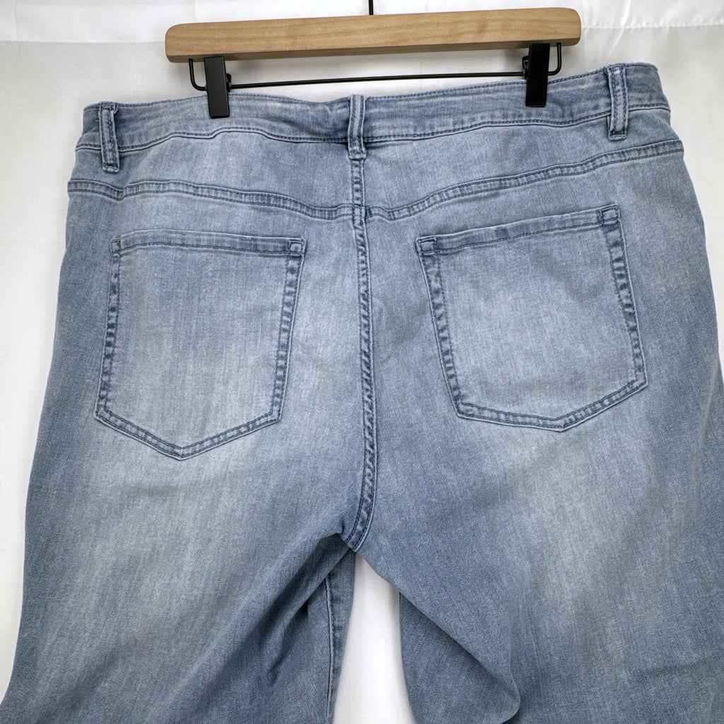 Lane Bryant Venezia women's plus size 24 light wash stretch skinny jeans