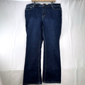 Seven7 women's plus size 22 dark wash stretch bootcut jeans with embroidered back pockets