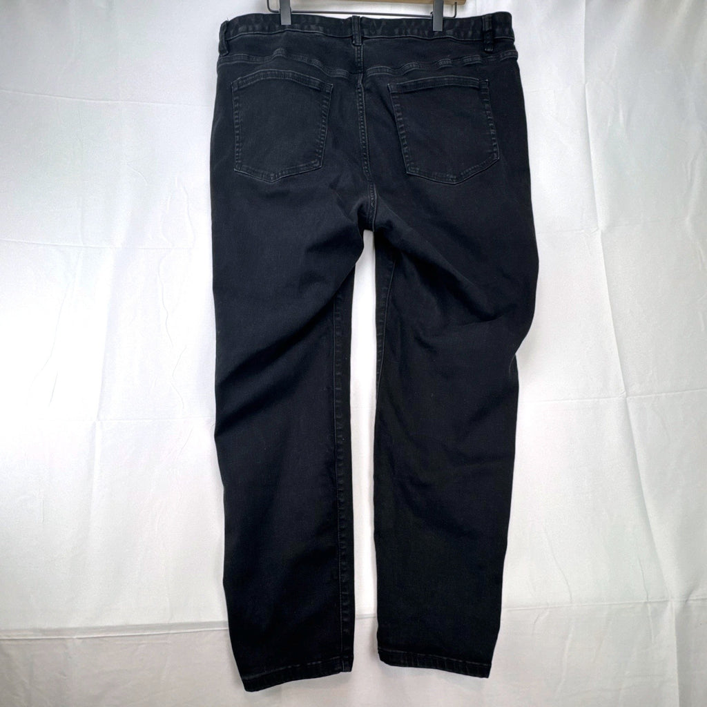 Lane Bryant women's plus size 24 straight leg black stretch denim jeans