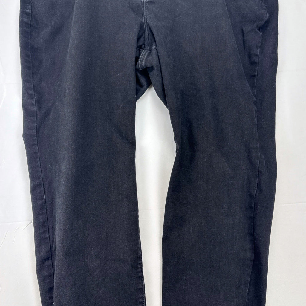 Lane Bryant women's plus size 24 straight leg black stretch denim jeans