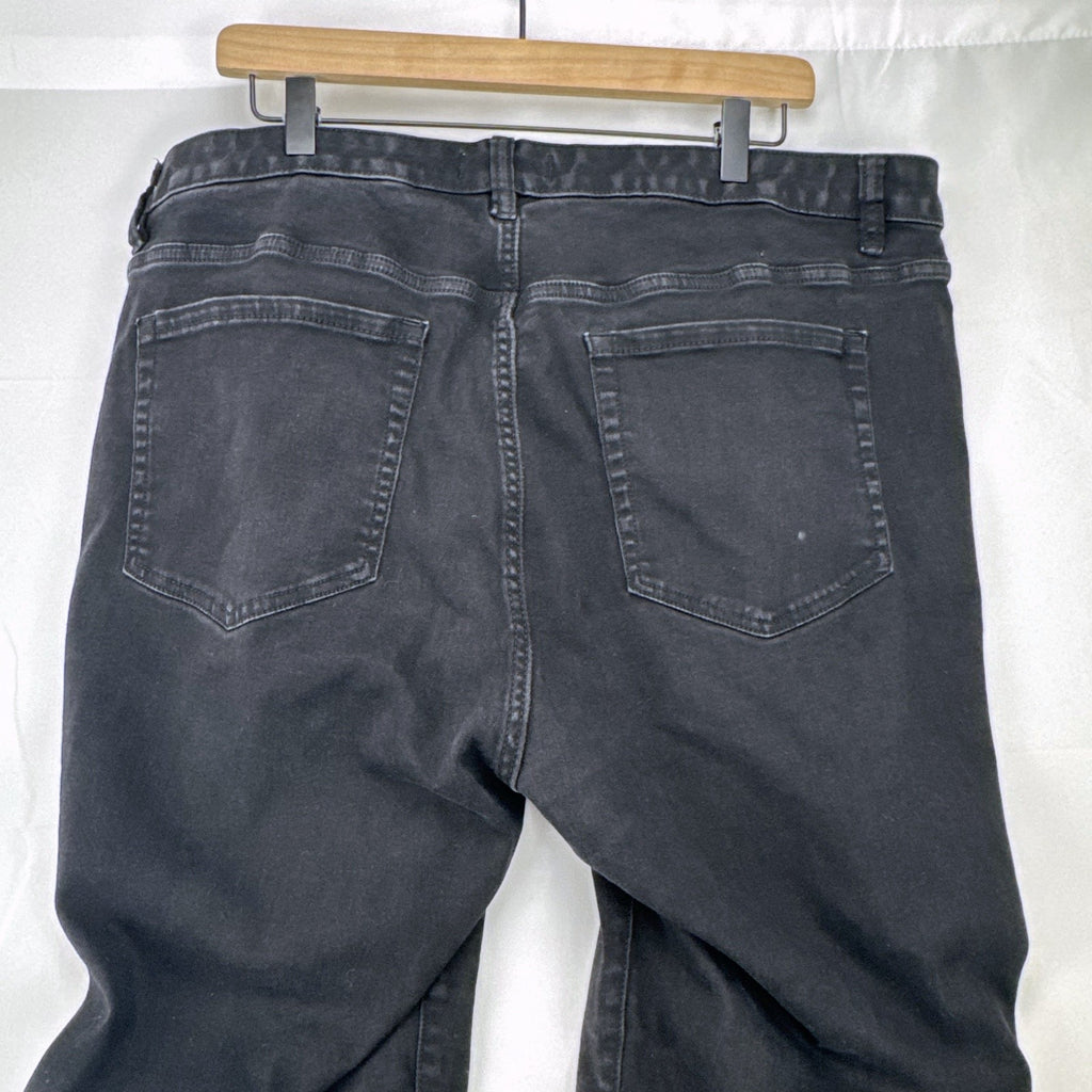 Lane Bryant women's plus size 24 straight leg black stretch denim jeans