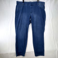 Unbranded women's plus size 3XL stretch denim pull-on jeggings in medium blue wash with elastic waist