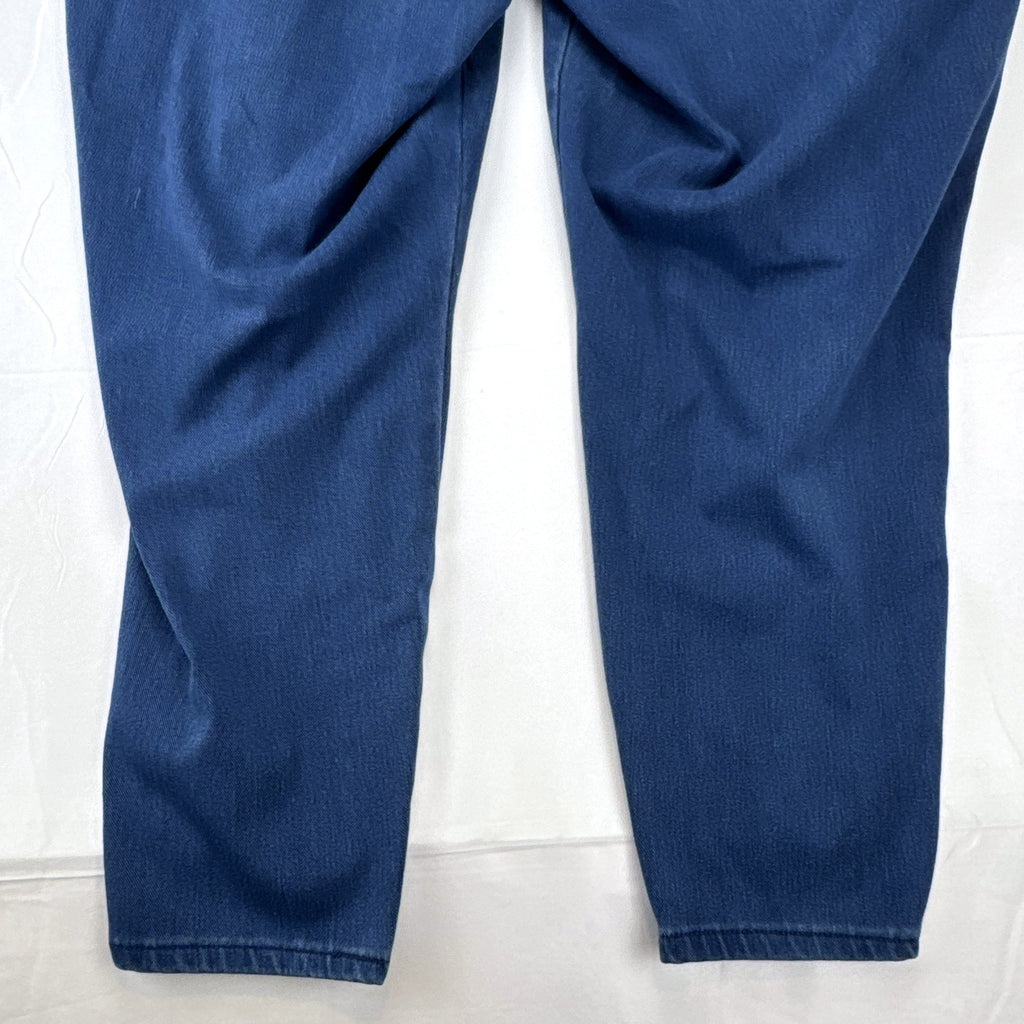 Unbranded women's plus size 3XL stretch denim pull-on jeggings in medium blue wash with elastic waist