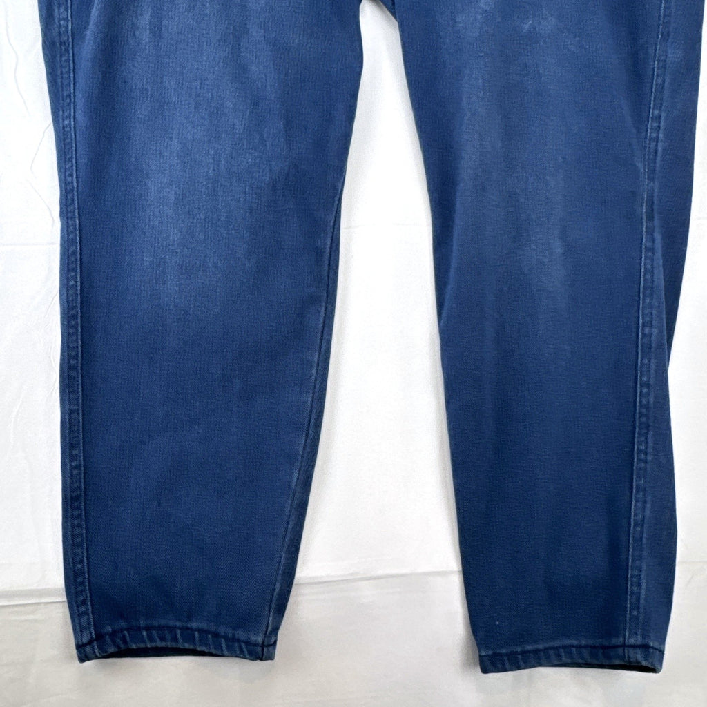 Unbranded women's plus size 3XL stretch denim pull-on jeggings in medium blue wash with elastic waist