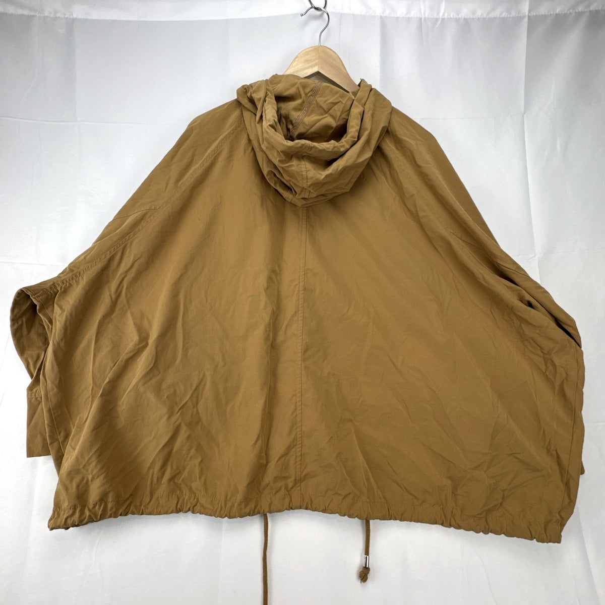 Lane Bryant plus size 22/24 lightweight hooded anorak jacket in tan with snap closure