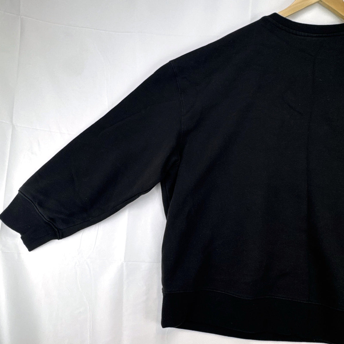 Women's plus size 3X Athletic Works black crewneck fleece sweatshirt with SEKI graphic print.