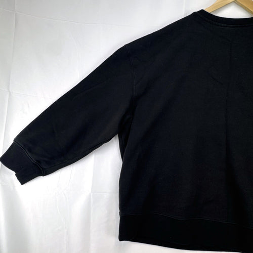 Women's plus size 3X Athletic Works black crewneck fleece sweatshirt with SEKI graphic print.