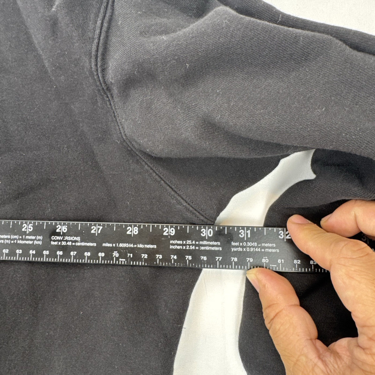 Women's plus size 3X Athletic Works black crewneck fleece sweatshirt with SEKI graphic print.