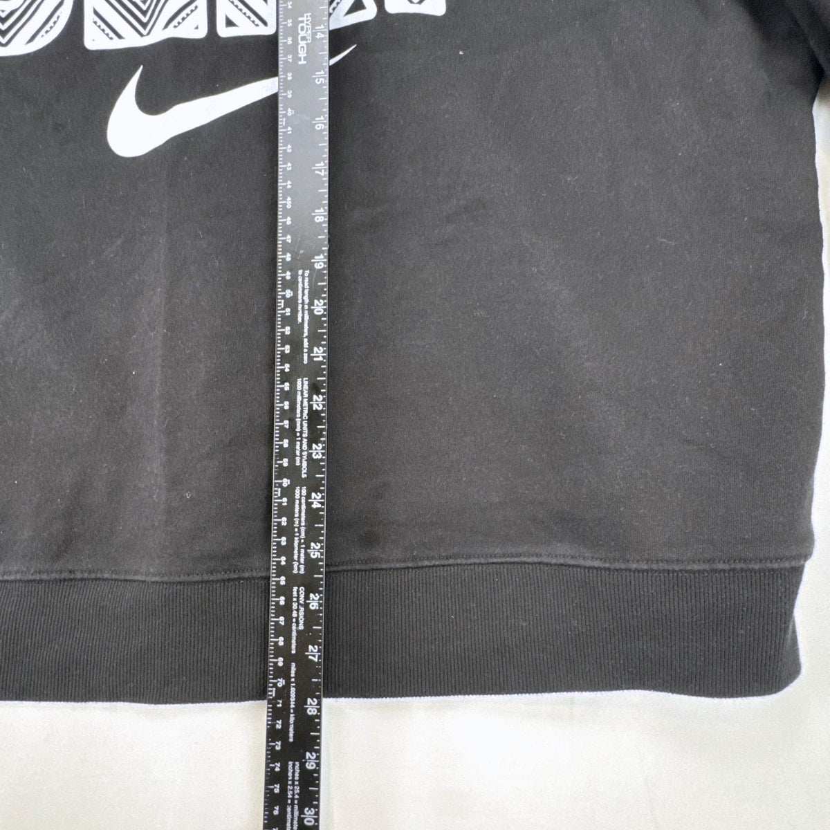 Women's plus size 3X Athletic Works black crewneck fleece sweatshirt with SEKI graphic print.