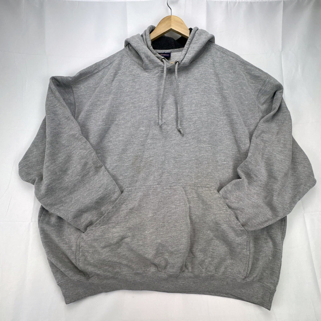 Champs Sports men's heather gray thermal-lined pullover fleece hoodie in size 3XL.