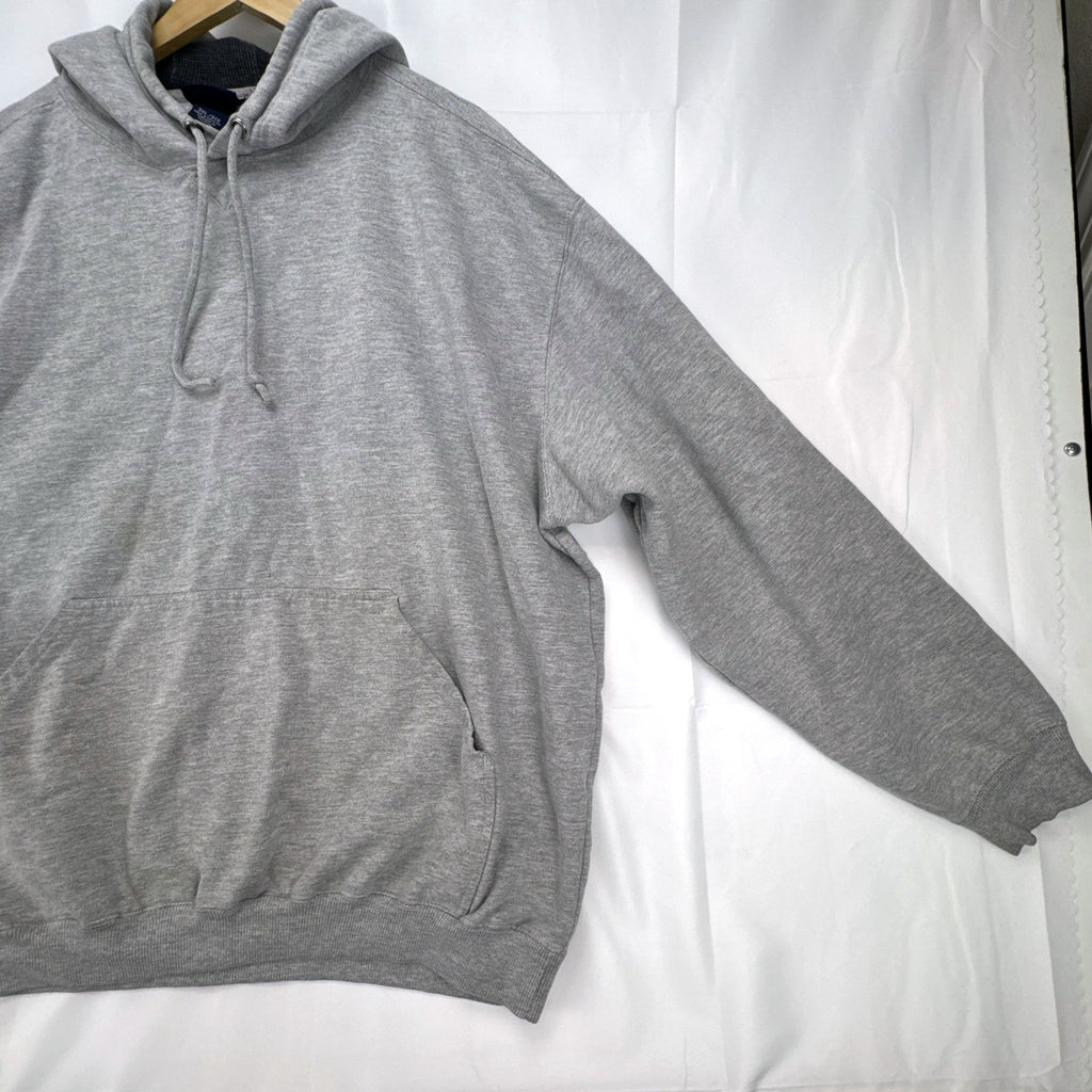 Champs Sports men's heather gray thermal-lined pullover fleece hoodie in size 3XL.