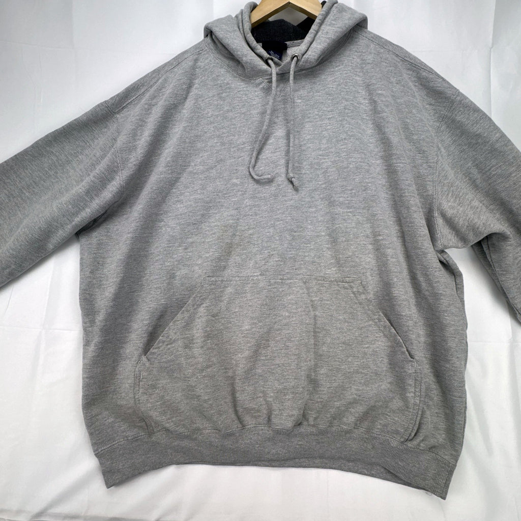 Champs Sports men's heather gray thermal-lined pullover fleece hoodie in size 3XL.
