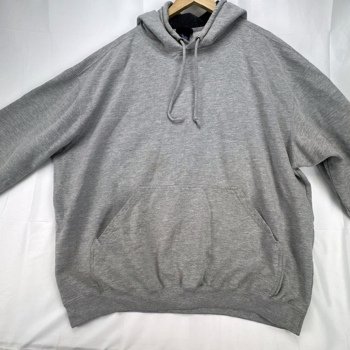 Champs Sports men's heather gray thermal-lined pullover fleece hoodie in size 3XL.