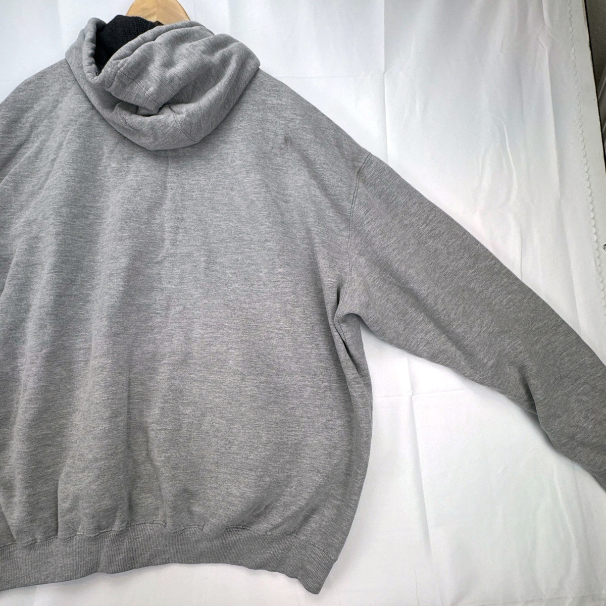 Champs Sports men's heather gray thermal-lined pullover fleece hoodie in size 3XL.