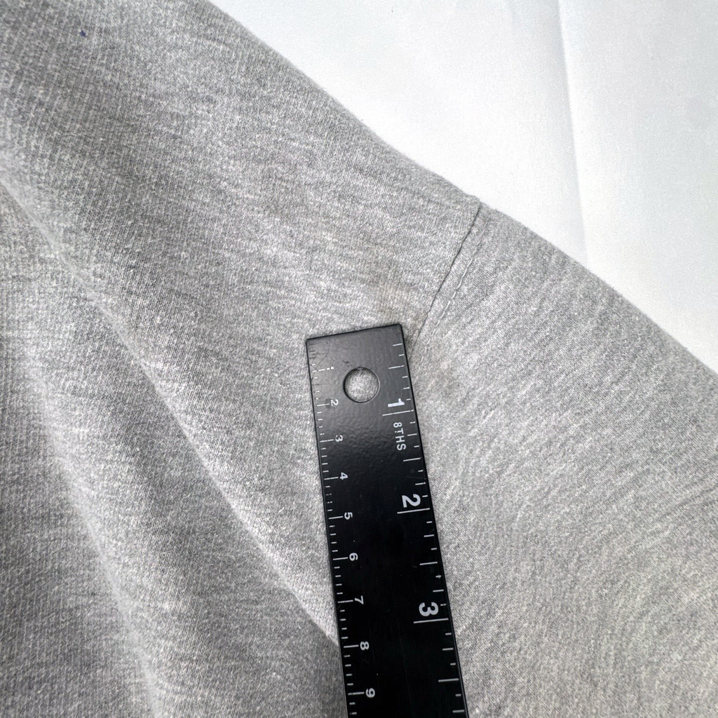 Champs Sports men's heather gray thermal-lined pullover fleece hoodie in size 3XL.