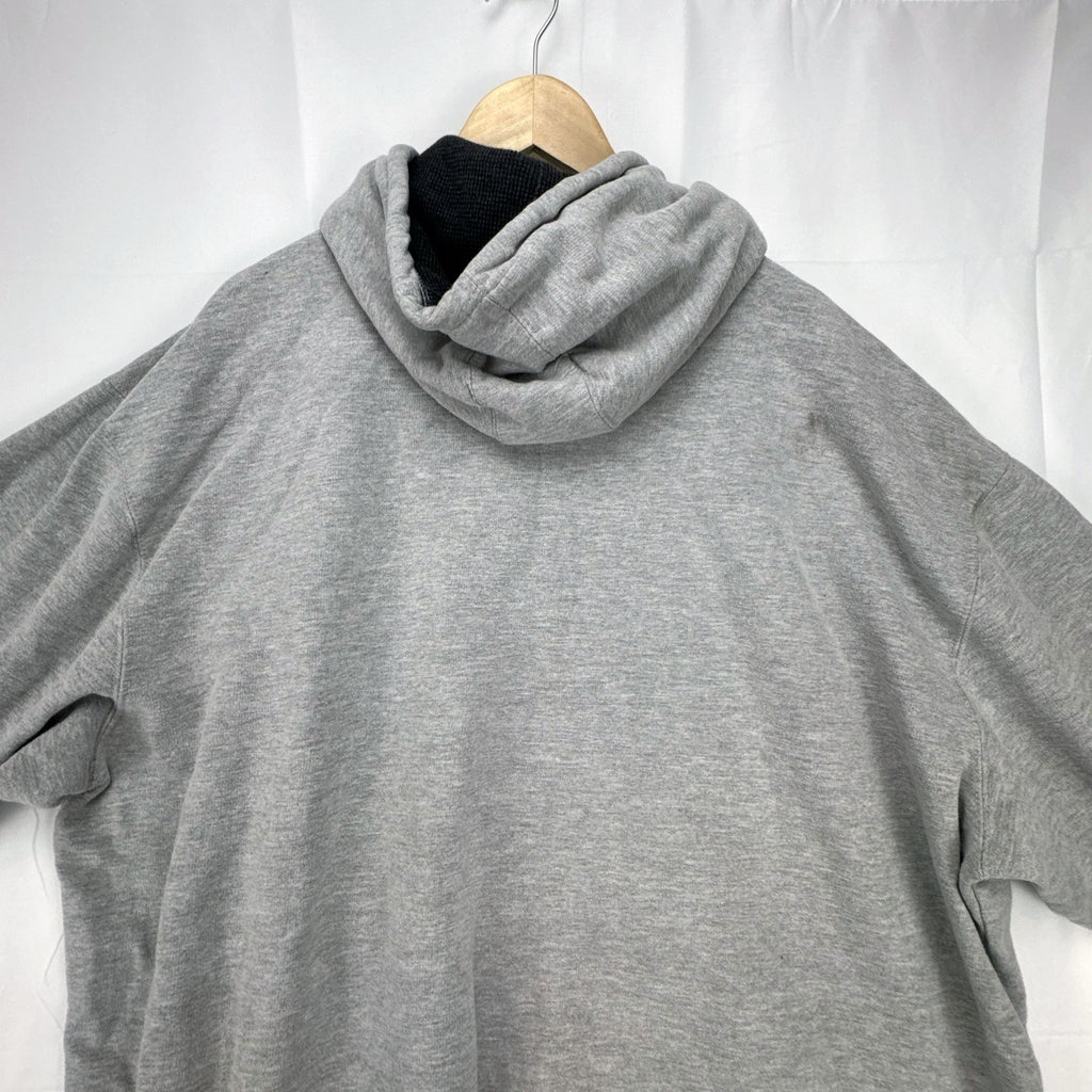Champs Sports men's heather gray thermal-lined pullover fleece hoodie in size 3XL.