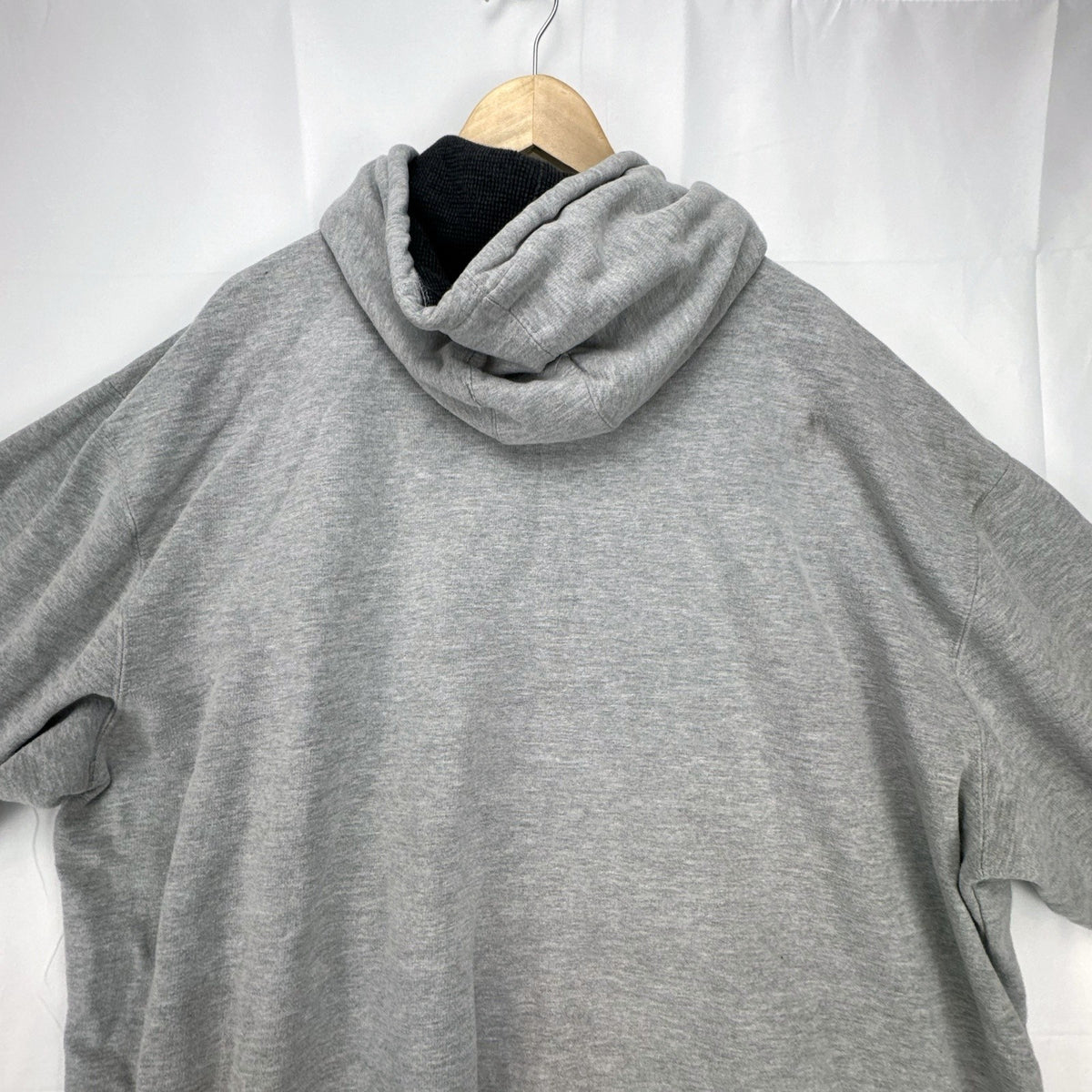 Champs Sports men's heather gray thermal-lined pullover fleece hoodie in size 3XL.