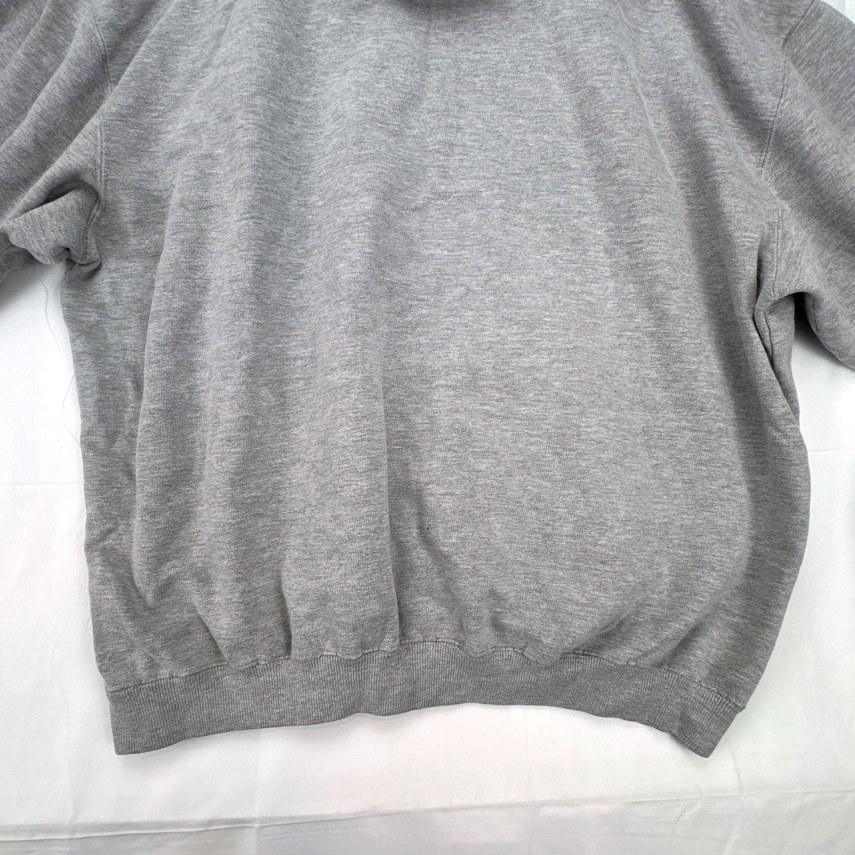 Champs Sports men's heather gray thermal-lined pullover fleece hoodie in size 3XL.