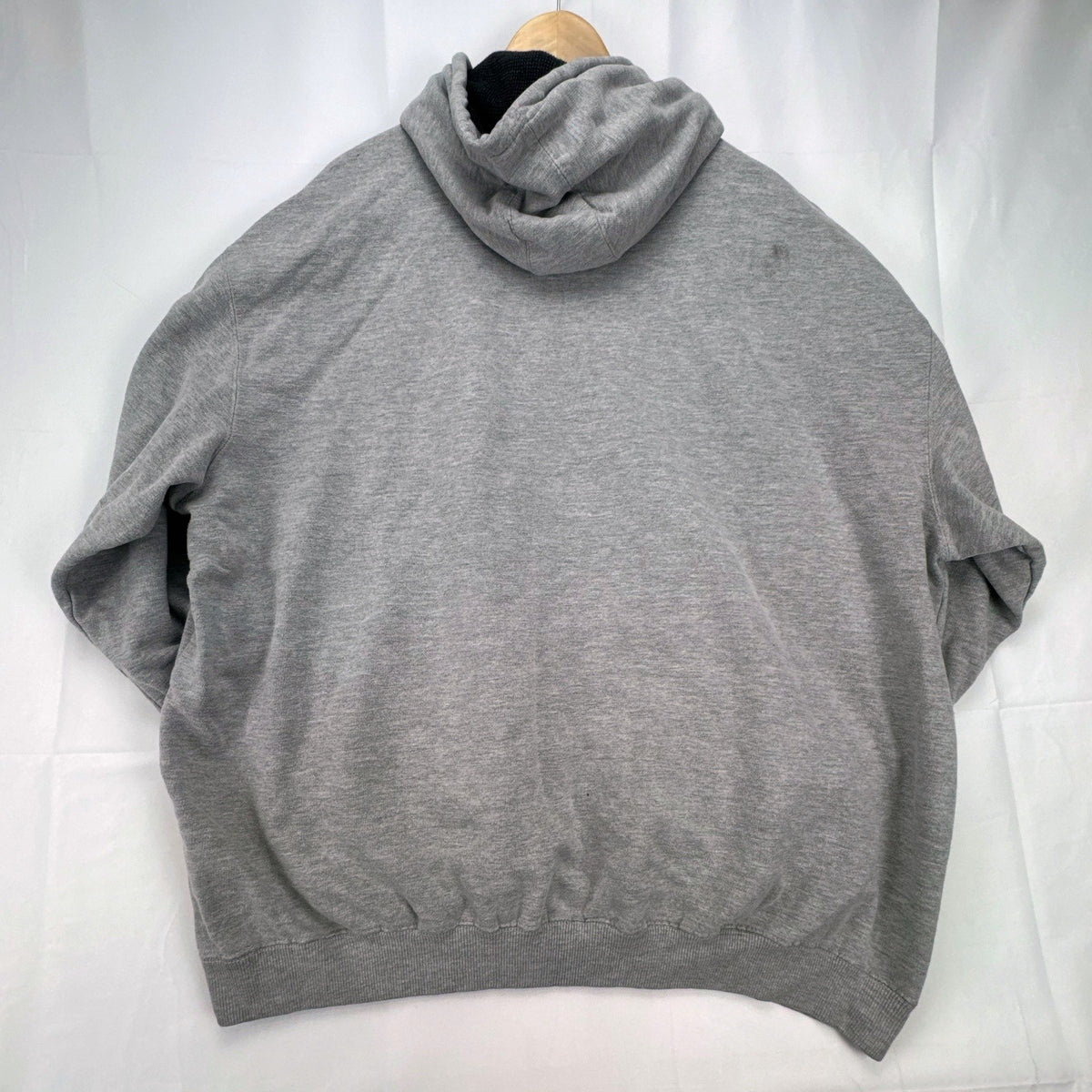 Champs Sports men's heather gray thermal-lined pullover fleece hoodie in size 3XL.