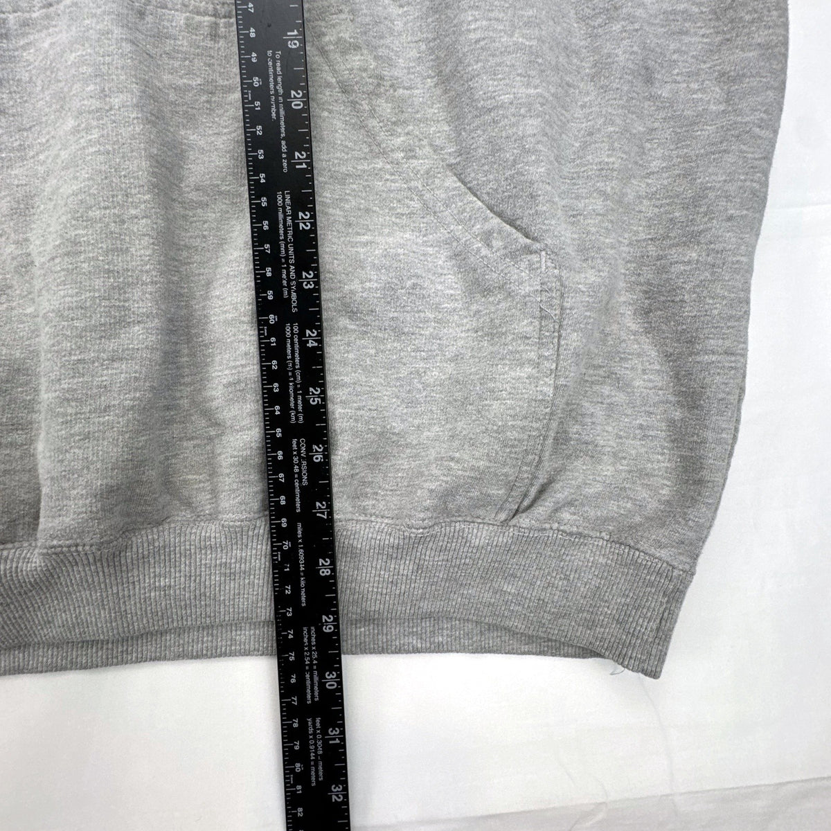 Champs Sports men's heather gray thermal-lined pullover fleece hoodie in size 3XL.