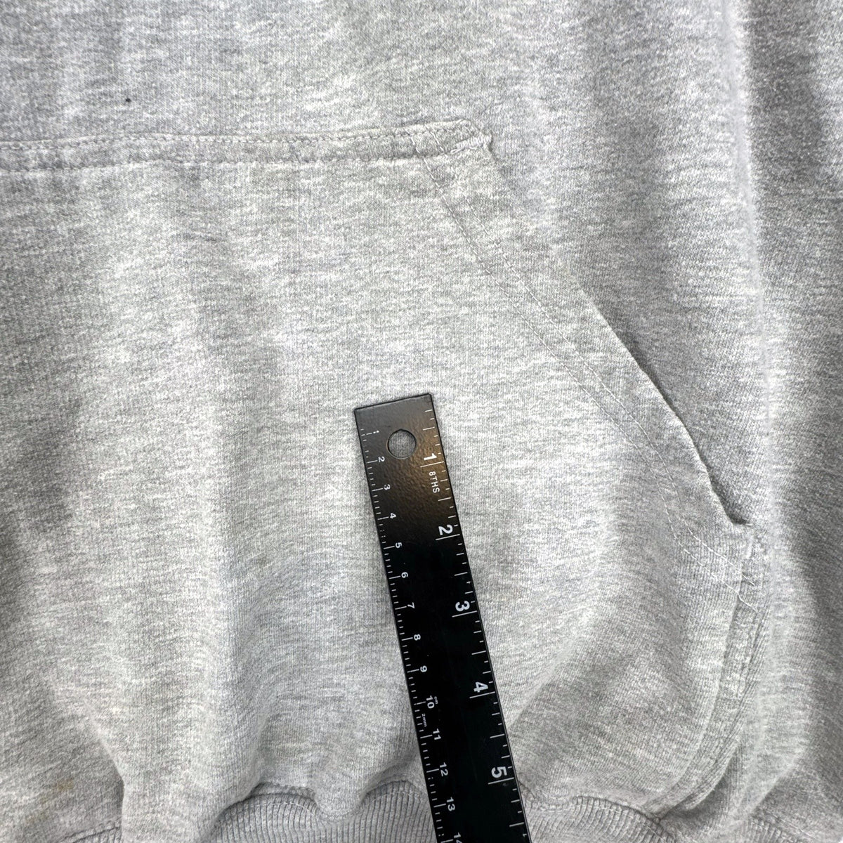 Champs Sports men's heather gray thermal-lined pullover fleece hoodie in size 3XL.