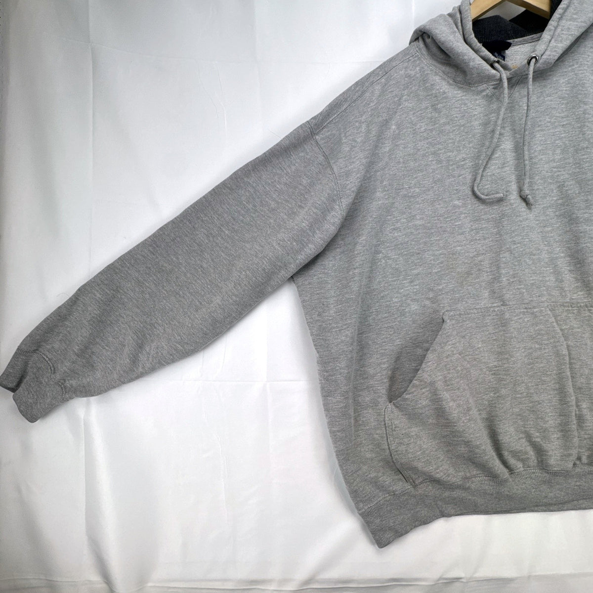 Champs Sports men's heather gray thermal-lined pullover fleece hoodie in size 3XL.