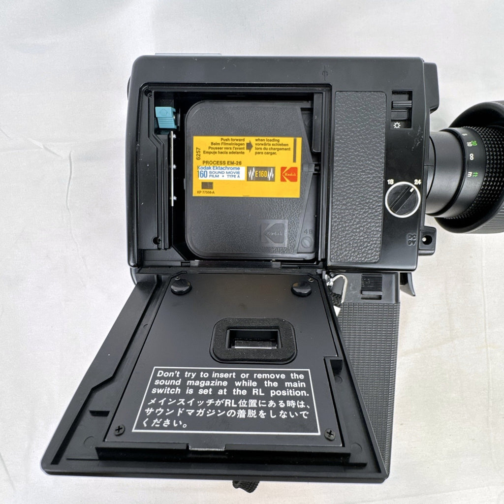 Canon Canosound 514XL-S Super 8 movie camera with zoom lens and black leatherette finish