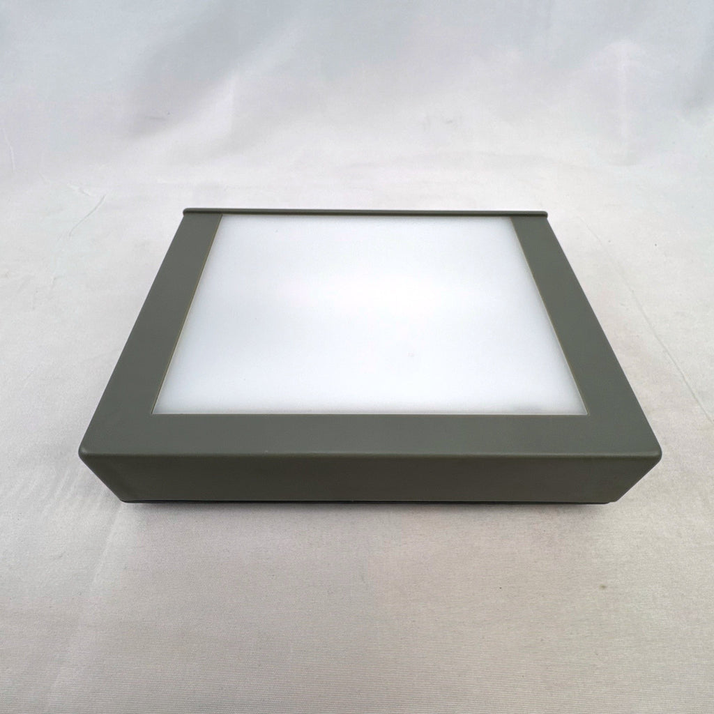 Letraset RotoVision portable gray desktop light box and slide viewer with fold-out stand
