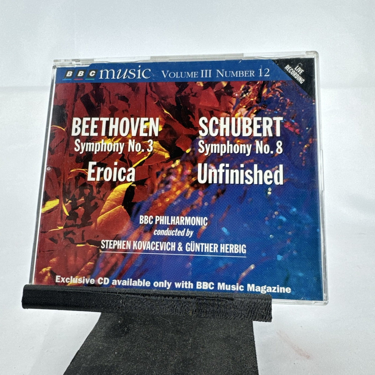 BBC Music Magazine CD featuring Beethoven Symphony No. 3 Eroica and Schubert Symphony No. 8
