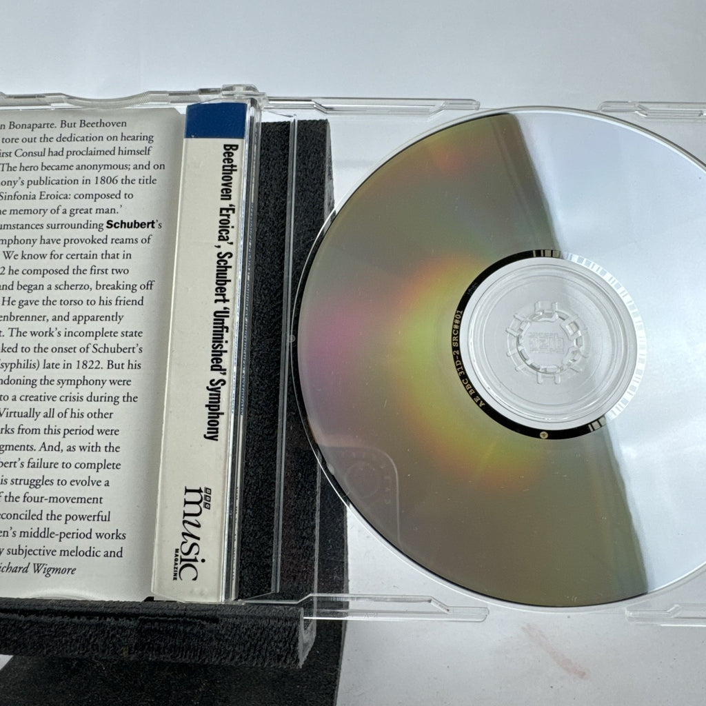 BBC Music Magazine CD featuring Beethoven Symphony No. 3 Eroica and Schubert Symphony No. 8