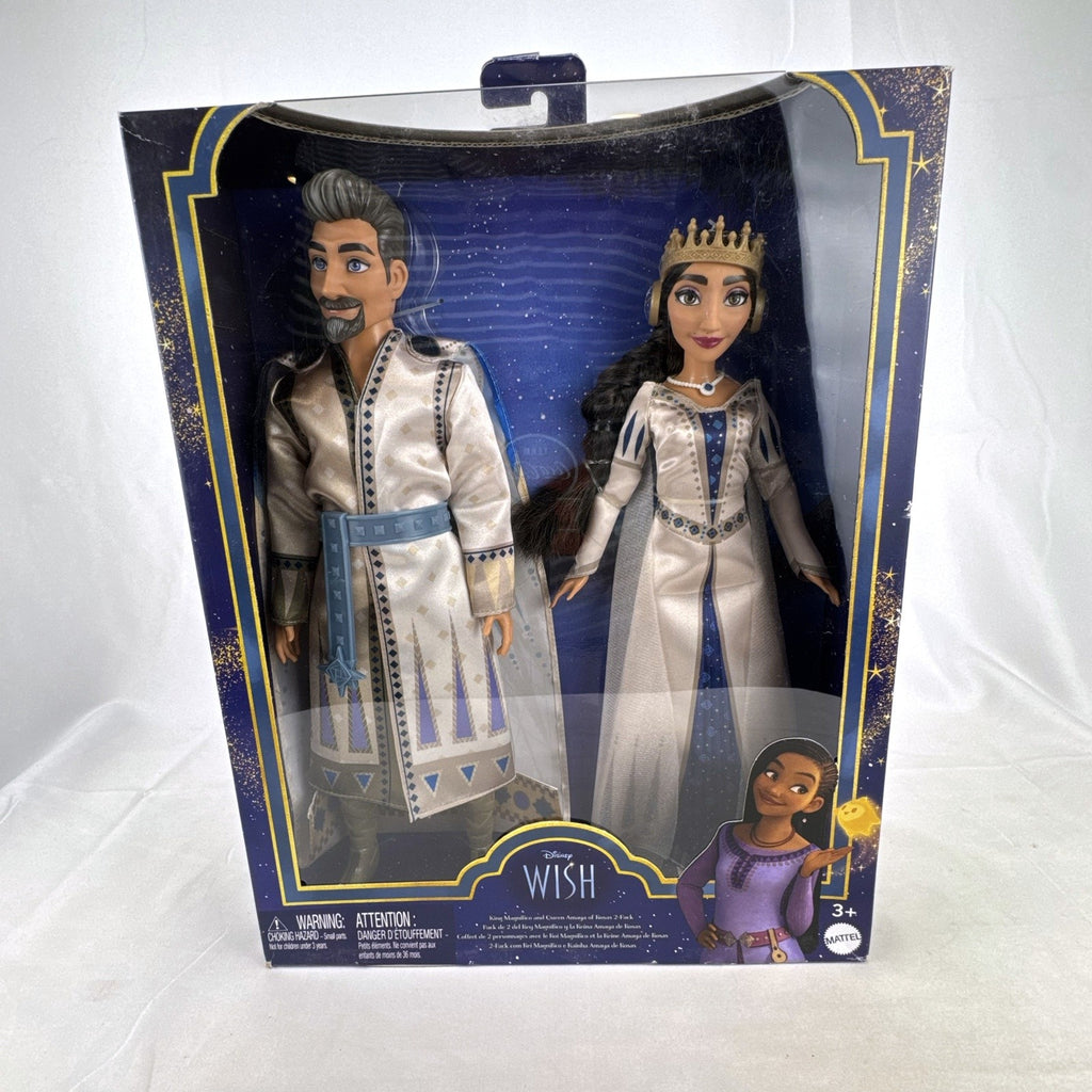 Mattel Disney Wish King Magnifico and Queen Amaya 11-inch fashion doll 2-pack in original packaging